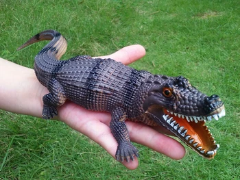 Simulare jucărie moale de plastic crocodil jucărie animal marin model amuzant complicat glumă gadget noutate cadou surpriza pentru Copii