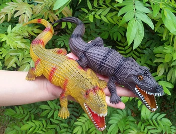 Simulare jucărie moale de plastic crocodil jucărie animal marin model amuzant complicat glumă gadget noutate cadou surpriza pentru Copii