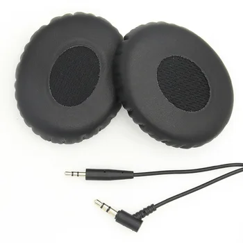 XRHYY Negru Set de Înlocuire Tampoane pentru Urechi Perna & Cablu Audio cu Microfon Pentru Bose OE2 OE2i Căști