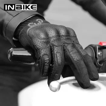 INBIKE Mănuși de Motociclete Respirabil Motocicleta de Echitatie Mănuși Touch Screen rezistent la Șocuri Moto Guantes Bărbați Motocross Mănuși de Moda