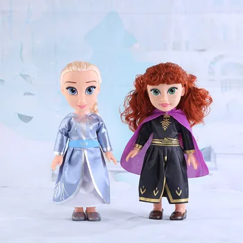 Disney Frozen 2 Păpuși Printesa 33CM Anna, Elsa, Kristoff, cu Muzica Cântă Cântece Electronice Inteligente Cosplay Petrecere Jucarii pentru Fete