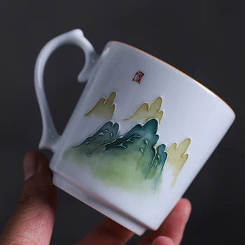 LUWU mare capacitate ceramice ceașcă de ceai Handpainted portelan cesti de ceai kung-fu cup drinkware 150ml