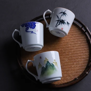 LUWU mare capacitate ceramice ceașcă de ceai Handpainted portelan cesti de ceai kung-fu cup drinkware 150ml