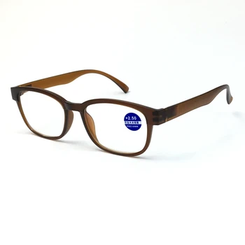 Noi 2020 Anti-albastru ochelari de Citit Mat TR cadru pătrat Bărbați femei Generale ochelari negru /Maro