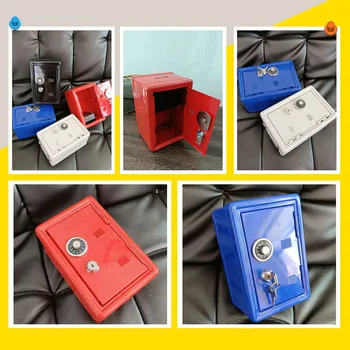 Mini metal seifuri cheie de blocare copii de bani banca seif creative acasă meserii ornamente mici securitate cutie de depozitare Transport Gratuit