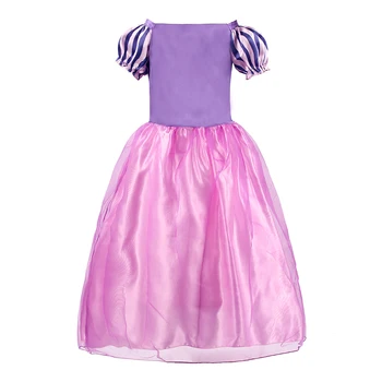 Copii Încurcat de Lux Costum Printesa Fete Rapunzel Dress Ziua Haine Copii Carnaval Petrecere de Halloween Rochie de Deghizare 3-8T