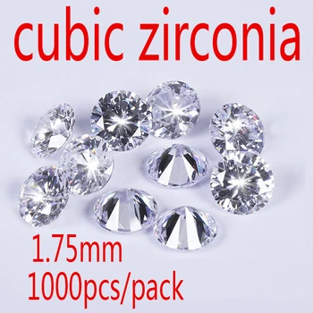 MRHUANG 1,75 mm Piatra Cubic Zirconia Clasa AAA CZ de Zircon Pedra de Zirconiu DIY Margele Consumabile pentru bijuterii en-gros