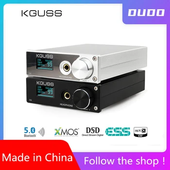 KGUSS D6 DAC USB XMOS ES9018K2M decodor audio DSD Bluetooth CSR8675 5.0 APT-X amplificator pentru căști