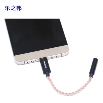 Musiland MU1 de TIP C portabile de sunet card Casti cablu de 3.5 mm cu Adaptor decodează pentru telefonul mobil