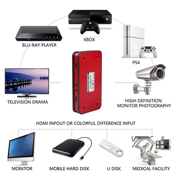 1080P HD Joc de placa de Captura HDMI Cutie Grabber USB Captura Video Recorder Box Pentru TV Online Video Live Streaming Video Recorde