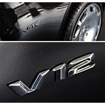 3D Metal caroserie Autocolant V12 Decalcomanii Lateral Aripa Spate, Portbagaj Emblema, Insigna Accesorii Auto pentru Toyota Corolla, Rav4 pentru BMW X1 X3
