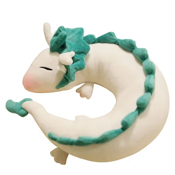 1buc Moda Perna Păpuși de Desene animate Dragon Anime Miyazaki Hayao Spirited Away Haku Drăguț forma de U, Forma Păpușă de Pluș Cadouri Pentru Copii Jucarii