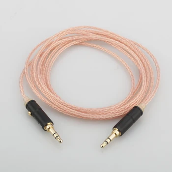 Audiocrast 8 Nuclee Litz panglica 3.5 mm Stereo de 3.5 mm de sex Masculin Upgrade Cablu audio HIFI Cablu aux