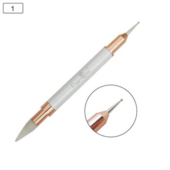 1BUC Creion Dublu încheiat Cules Stras Dot Instrument Pentru Unghii Cules Diamante Cules Manichiura Unghii Stilou în Dotting Tools