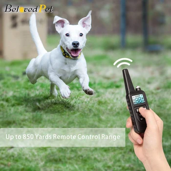 Original Smart Training Guler de Câine de Companie 800m de la Distanță de Control rezistent la apa baterie Reîncărcabilă Display LCD Reglabil Șoc Vibrații de Sunet