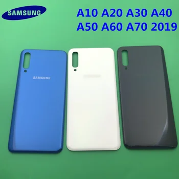 Pentru Samsung Galaxy A10 A20 A30 A40 A50 A60 A70 2019 Spate Originale Capac Baterie Spate Usa Locuințe Panou de Sticlă de Înlocuire Parte