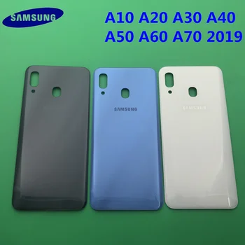 Pentru Samsung Galaxy A10 A20 A30 A40 A50 A60 A70 2019 Spate Originale Capac Baterie Spate Usa Locuințe Panou de Sticlă de Înlocuire Parte