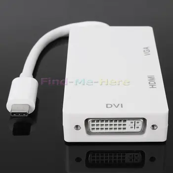 USB-C USB 3.1 Tip-C Pentru VGA HDMI DVI 3 in 1 Convertor Adaptor HD 4K*2K Rezoluție de 1080P Pentru MacBook HUAWEI Matebook