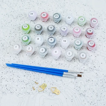 Diy cadru Colorat Femei Vopsea De Numere Pentru Adulți Caligrafie Pictura Arta de Perete Moderne Pânză Pentru Acasă Decoruri de Artă