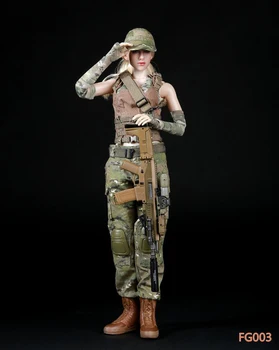 FG003 1/6 Haine de sex Feminin Set Militar de Luptă Îmbrăcăminte Costume Modelul de 12 