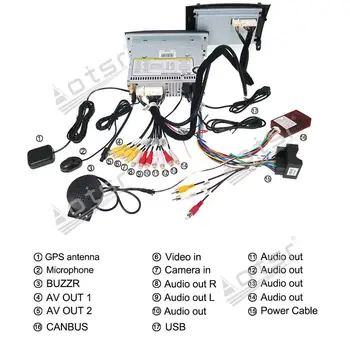 Pentru Peugeot 407 2004-2010 Auto Multimedia Player Radio Stereo Ecran Android 10.0 DSP 7 inch IPS ecran Audio GPS Navi unitatea de cap