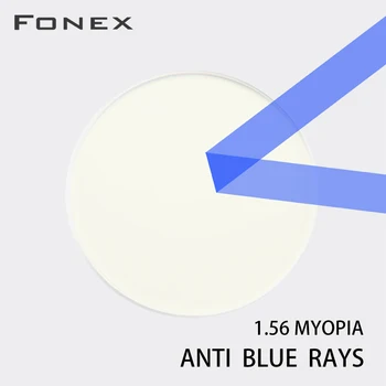 FONEX 1.56 1.61 1.67 (+10.00~-10.00) Lumina Albastra Anti-CR-39 Rășină Asferice Lentile pentru Ochelari Miopie Hipermetropie Prezbiopie Obiectiv