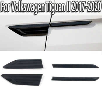 4buc ABS Negru Partea Aripa Aripa Emblema, Insigna Autocolante Capac Tapiterie Auto Accesorii se Potrivesc Pentru Volkswagen Tiguan II 2017-2020