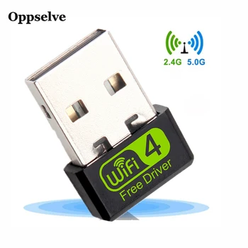 Oppselve Free Driver USB Wifi Adaptor Wi-fi Adaptor de 5 ghz Antenă USB Ethernet PC, Adaptor Wi-Fi Lan Wifi Dongle-Receptor Wifi AC