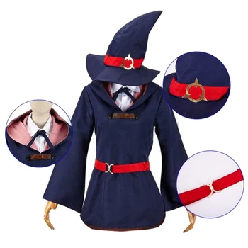 Anime Mica Vrăjitoare Mediul Academic Akko Kagari Cămașă Rochie Uniformă Tinuta De Halloween Sfinților Costume Cosplay