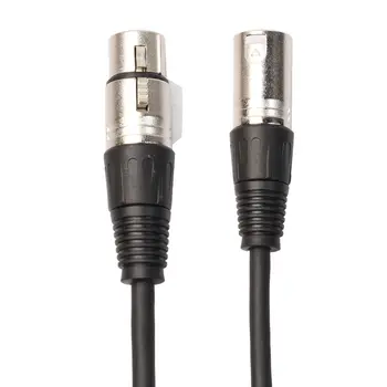 3 Pin XLR Microfon Cablu de sex Masculin La Feminin Echilibrat Patch Duce Mic OFC Cablu prelungitor Audio Negru pentru Microfon Nou Cald