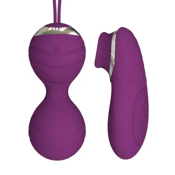 Margele Bile Vaginale Pentru Femei Dublu Vibrator Ou De Control De La Distanță De Bile Kegel Mini Stimulator Clitoris Pizde Lins Sex Toy