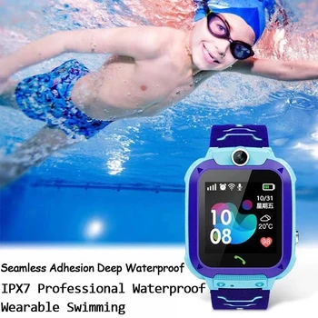 Q12 Copii Ceas Inteligent SOS Ceas Telefon rezistent la apa IP67 Smartwatch Pentru Copii Cu Camera Cartela Sim Copiii Cadou Pentru IOS Android