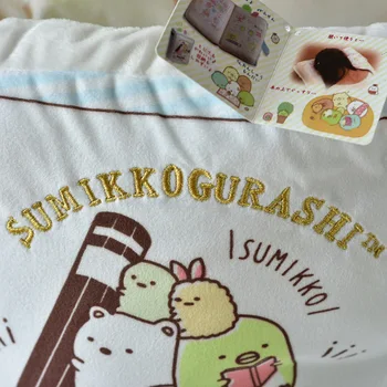 Kawaii Pernă de Pluș Japonia Anime Joc Sumikko Gurashi San-x Colț Creativ Biologice Cartea Deschisă Perna de pe Canapea Animale Mici
