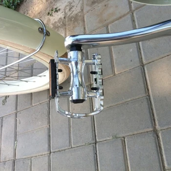 E0981 Super Retro din aliaj de aluminiu pedala de biciclete gri rezistente la alunecare pedale de biciclete Accesorii pentru Biciclete