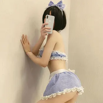 Drăguț Japoneză Uniformă De Menajeră Dulce Șorț Pentru Costum De Servitoare Franceză Exotice Lenjerie Lenceria Porno Femei Pijamale Sexy Student Uniformă