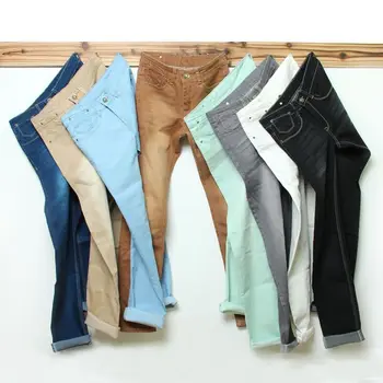 2020 Noi Barbati Slim Stretch Blugi de Moda de Culoare Solidă Stil Clasic Pantaloni din Denim de sex Masculin Brand Pantaloni