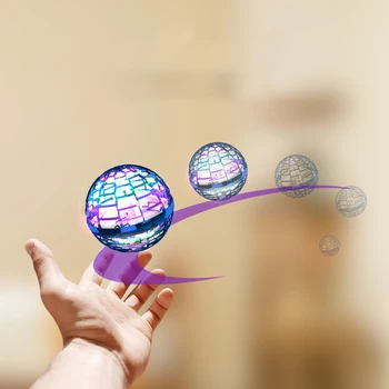 Mini minge de Zbor UFO drona Gyro Cu Led-uri de Lumină de Mână de Inducție Inteligent Spinner drona Model electronic rotativ plan Toys