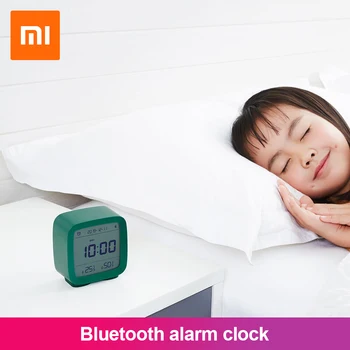 Xiaomi Cleargrass Bluetooth Wekker Temperatuur Vochtigheid Scherm Lcd Verstelbare Nachtlampje Întâlnit Mijia Aplicația Smart Home