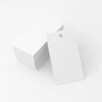 50pcs 5x9cm Cercel Card de Afișare Cercel Cartelei Gol Hârtie Kraft Tag-uri pentru DIY Știfturi de Ureche Lung Picătură de Bijuterii Display