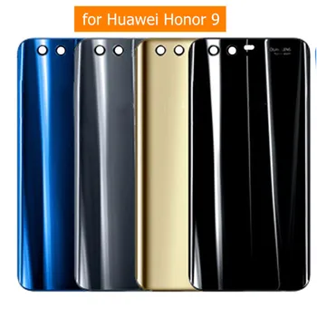 Pentru Huawei Honor 9 Bateria de Sticlă Capacul din Spate pentru Huawei Honor 9 STF-AL10 Ușa din Spate Capacul Carcasei Inlocuire Reparare Piese de Schimb