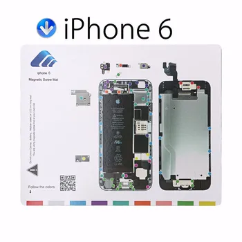 11PCS Magnetic Șurub Mat pentru iPhone 4,4 s,5,5 c,5s,6,6 Plus,6s,6s Plus,7,7, Plus Ghid Profesionist Pad Telefon Mobil, Instrumente de Reparare