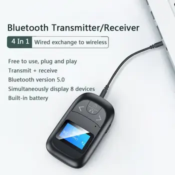 T14 5.0 Adaptor Bluetooth Ecran cu LED-uri Audio Wireless Dinte Transmițător Receptor pentru PC-ul Auto de 3,5 mm AUX Muzica Expeditor Adaptador