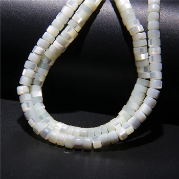 Naturale alb Mama de Perla Shell Margele Rotunde Libere Roata Shell Margele Spacer Pentru a Face Bijuterii Colier Crafs Strand 15
