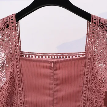 New sosire 2020 Pista Europa de vara high end Sifon Harakuju Rochie pentru Femei brand Elegant dulce Rochii de dantelă vestidos