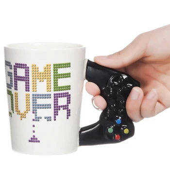 Sfârșitul jocului Ceașcă de Cafea 3D Controler de Joc de Prelucrare Cana de Portelan Cana de Lapte Ceai Joc Cupa Baiat Cadou de Ziua de nastere