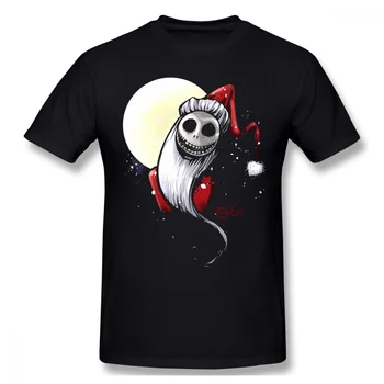Moș Jack Skellington T-Shirt Coșmar Înainte De Crăciun Animat Muzical Dark Fantasy Film Teuri Supradimensionate, Cu Maneci Scurte