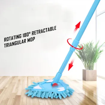 Rotativ Triunghiulare de Curățare Mop Reglabil Mini Curățare Mop de Bucătărie Cameră Podea Perie Curata Leneș Curățare Mop #SRN