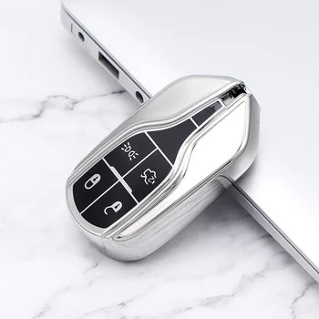 Noua TPU Mașină de Caz-Cheie Pentru Maserati Ghibli Quattroporte Înlocuire 4 Butoane Protector Caz-Cheie Auto Smart Key Acoperi Caz Nou