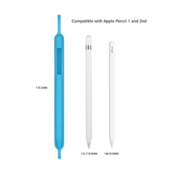 Silicon Protector Caz Suport Acoperire Maneca cu Elastic Curea pentru Apple Pencil iPencil 1 2 1 2-a Generație iPad Accesorii