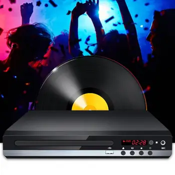 Multi Format Karaoke NE Mufa USB VCD Control de la Distanță Intrare de MICROFON CD-DVD Player Pentru TV Cu Cablu Ușor de instalat Acasă Portabil